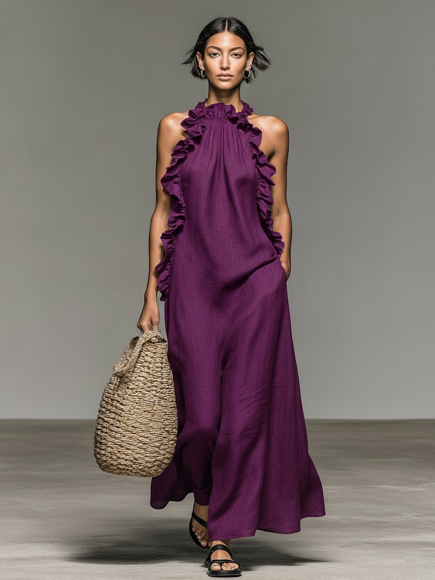 Marianna | Abito Maxi con Tasche
