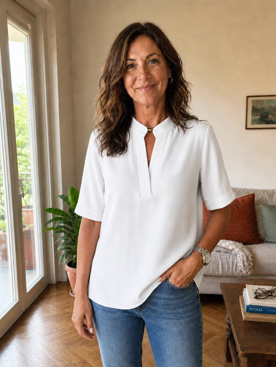 Bianca | Blusa Scollo a V